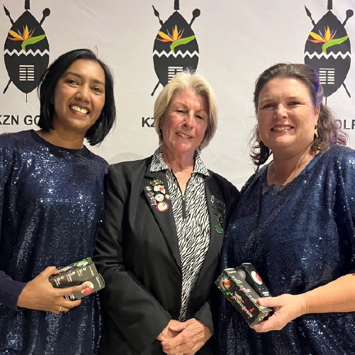 Day 3 Gold Winners Best Gross & Best Net Sabiha Bacus Hulley & Natalie Singer Umkomaas